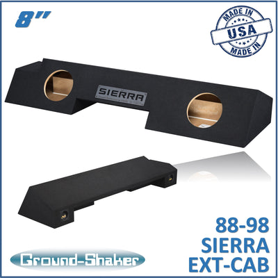 Ground Shaker GS-OGM28B subwoofer enclosure for Fits 88–98 GMC Sierra Extended Cab