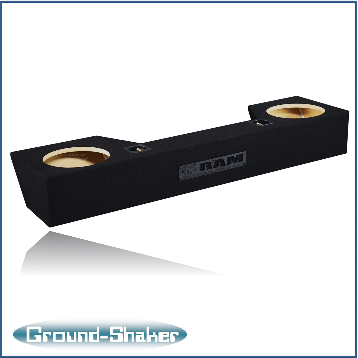 Ground Shaker GS-QDG210B subwoofer enclosure for Fits 19–26 Dodge Ram Quad Cab