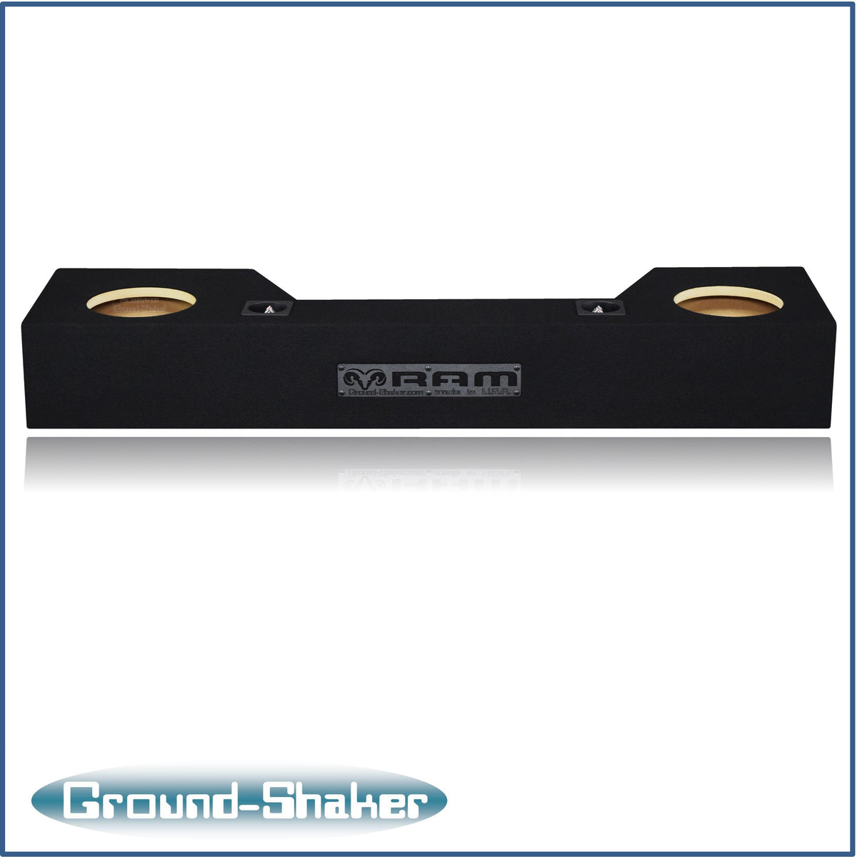 Ground Shaker GS-QDG28B subwoofer enclosure for Fits 19–26 Dodge Ram Quad Cab