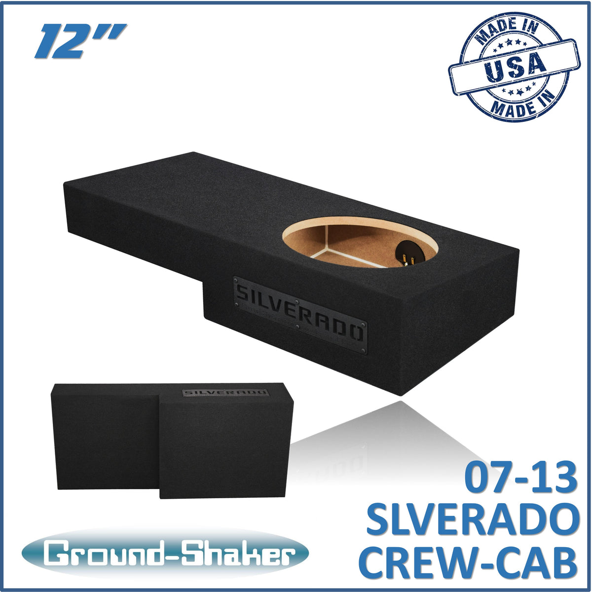 GS-RCHV112B subwoofer enclosure for Fits 07–13 Chevy Silverado Crew Cab
