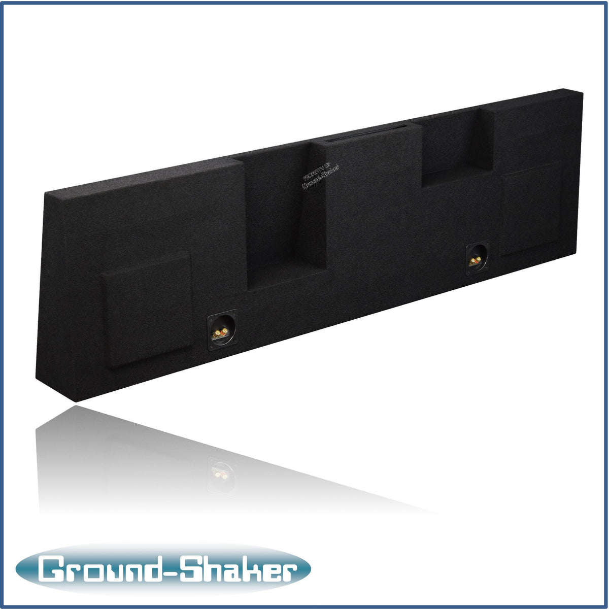 Ground Shaker GS-RF250P28B enclosure for 08-16 Ford F-250 Crew Cab, side profile