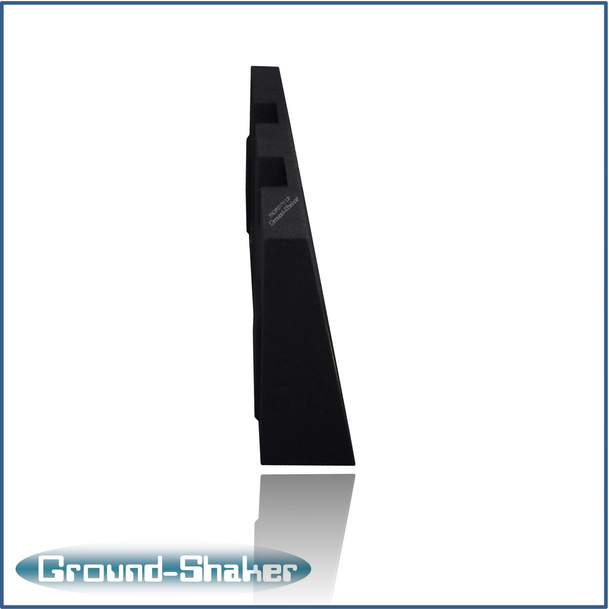 Ground Shaker GS-RF25028B dual 8 inch sealed enclosure for 08-16 Ford F-250 Crew Cab, detail view