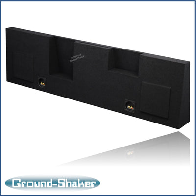 Ground Shaker GS-RF350P28B enclosure slot port and terminal detail, fits 08-16 Ford F-350 Crew Cab