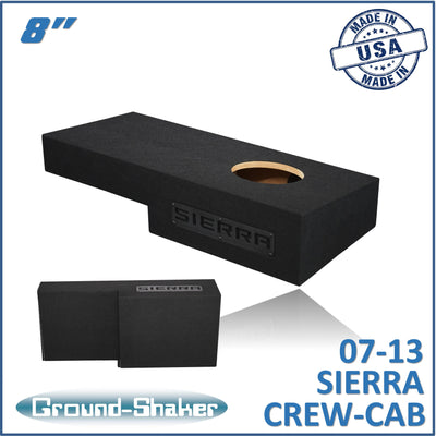 Ground Shaker GS-RGM18B subwoofer enclosure for Fits 07–13 GMC Sierra Crew Cab