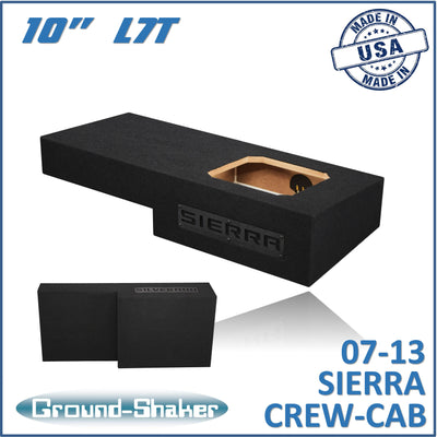 Ground Shaker GS-RGML7T110B subwoofer enclosure for Fits 07–13 GMC Sierra Crew Cab