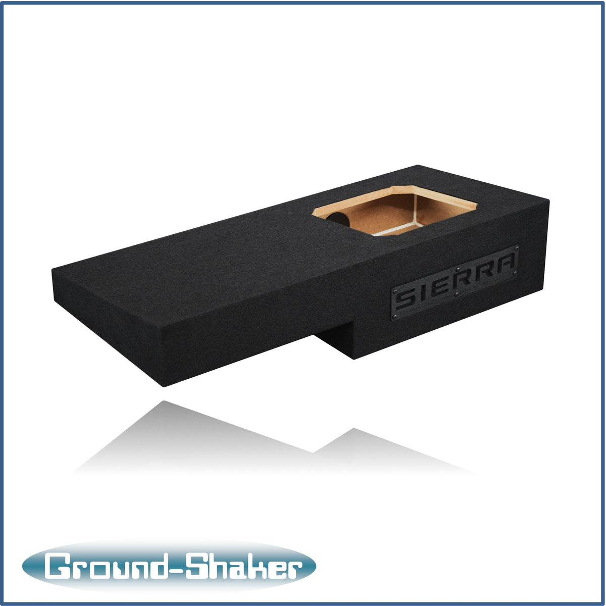 Ground Shaker GS-RGML7T110B subwoofer enclosure for Fits 07–13 GMC Sierra Crew Cab