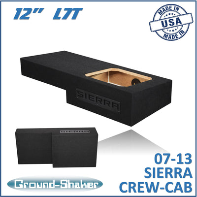 Ground Shaker GS-RGML7T112B subwoofer enclosure for Fits 07–13 GMC Sierra Crew Cab