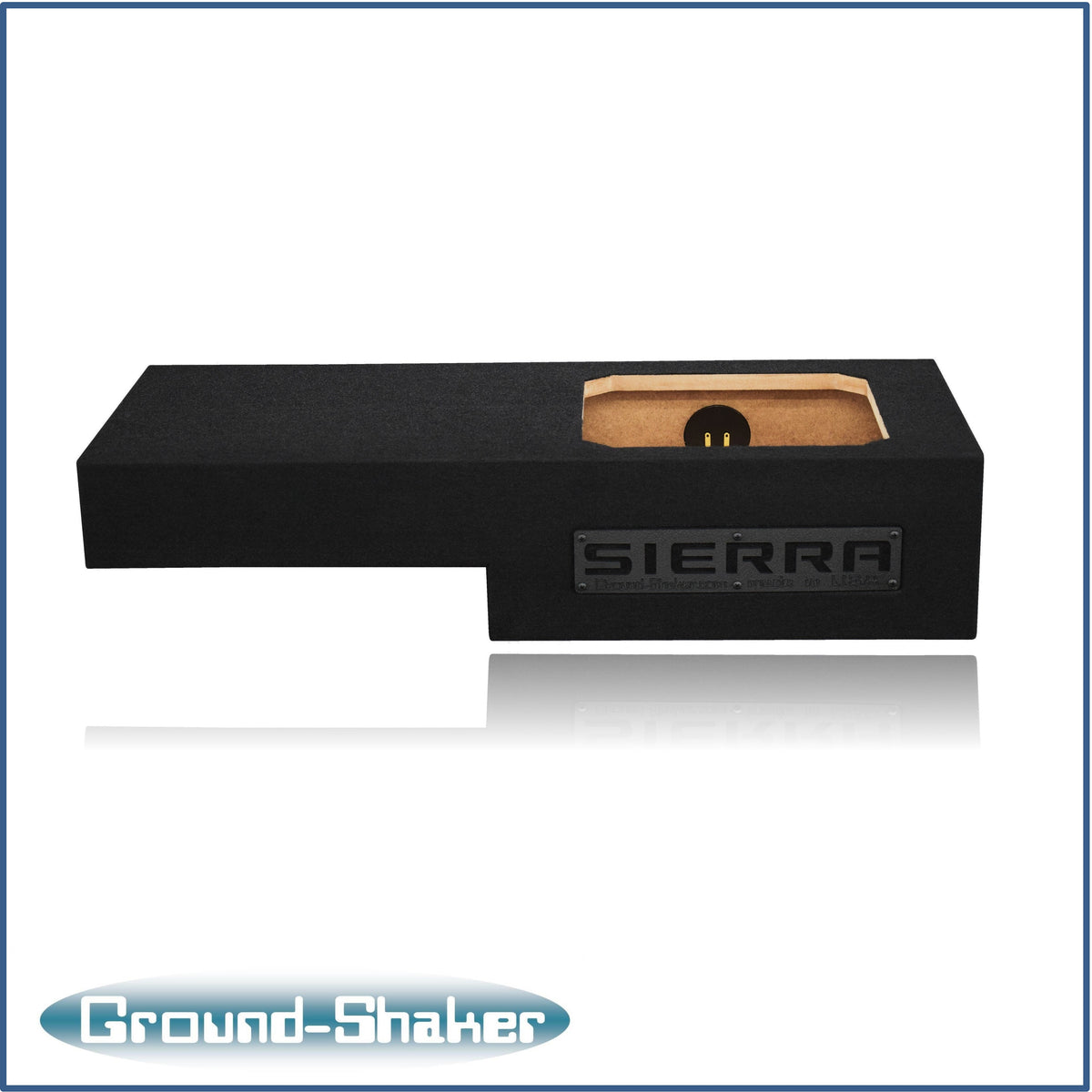 Ground Shaker GS-RGML7T112B subwoofer enclosure for Fits 07–13 GMC Sierra Crew Cab