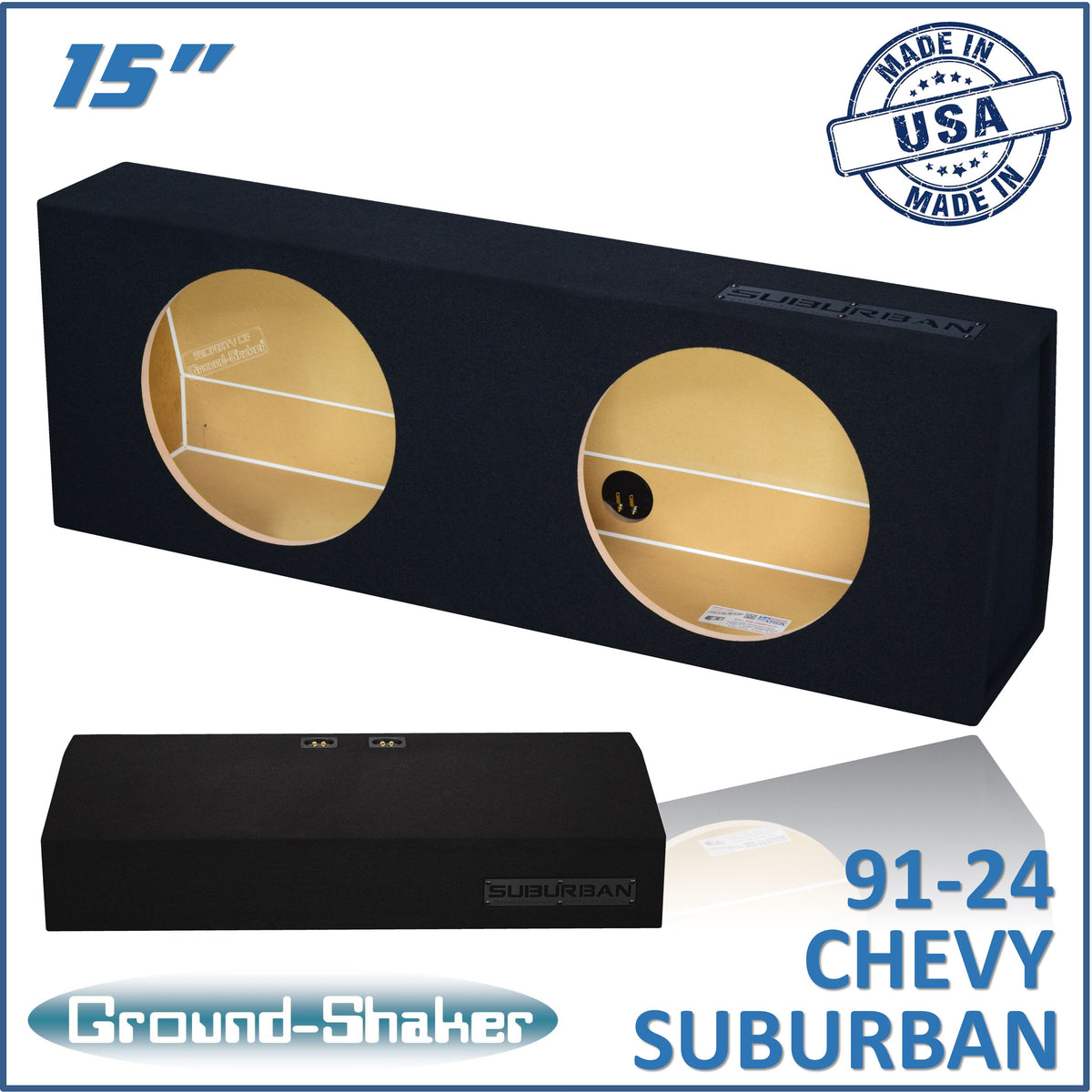 GS-SBBF215B subwoofer enclosure for Fits 91–24 Chevy Suburban