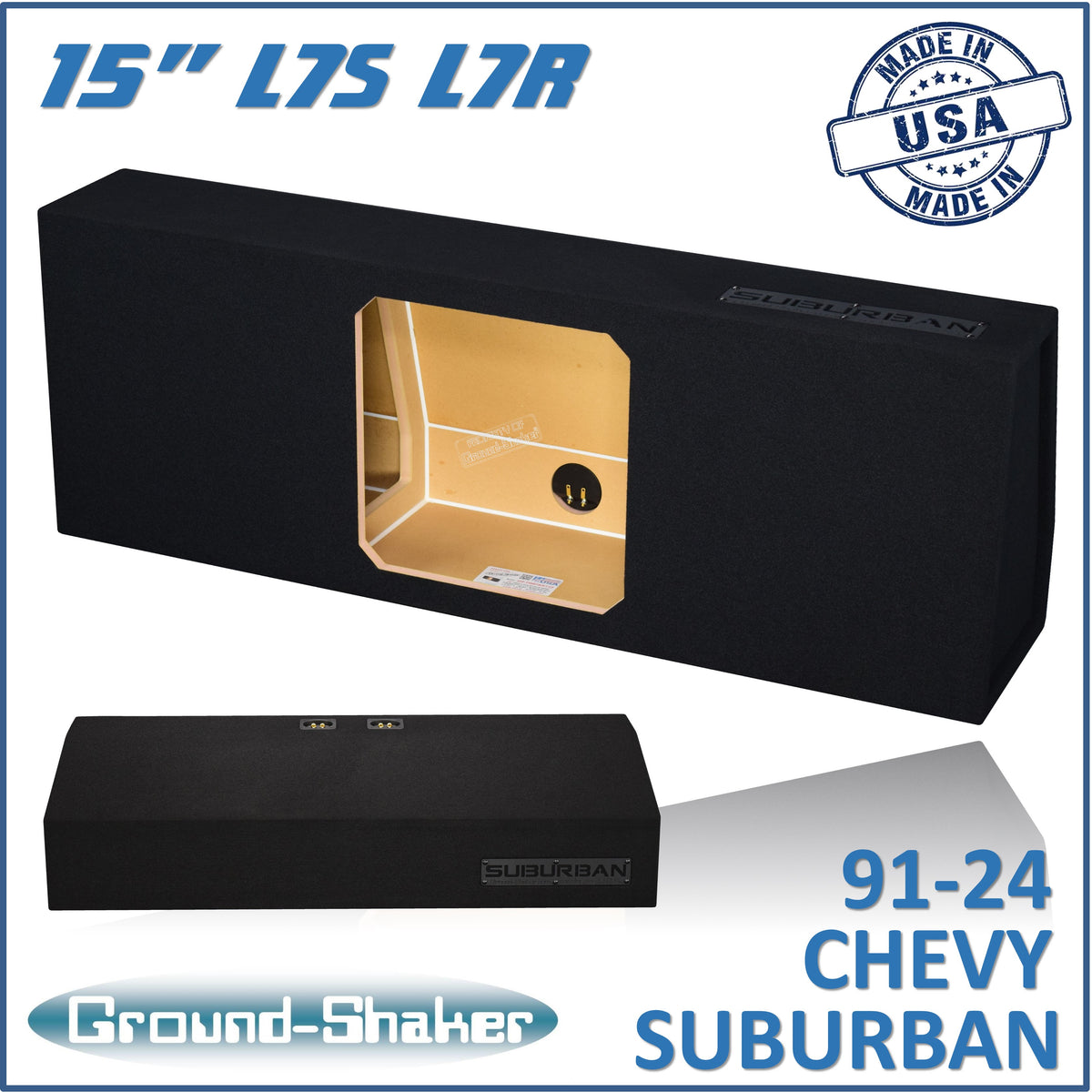 GS-SBBFKK115B subwoofer enclosure for Fits 91–24 Chevy Suburban