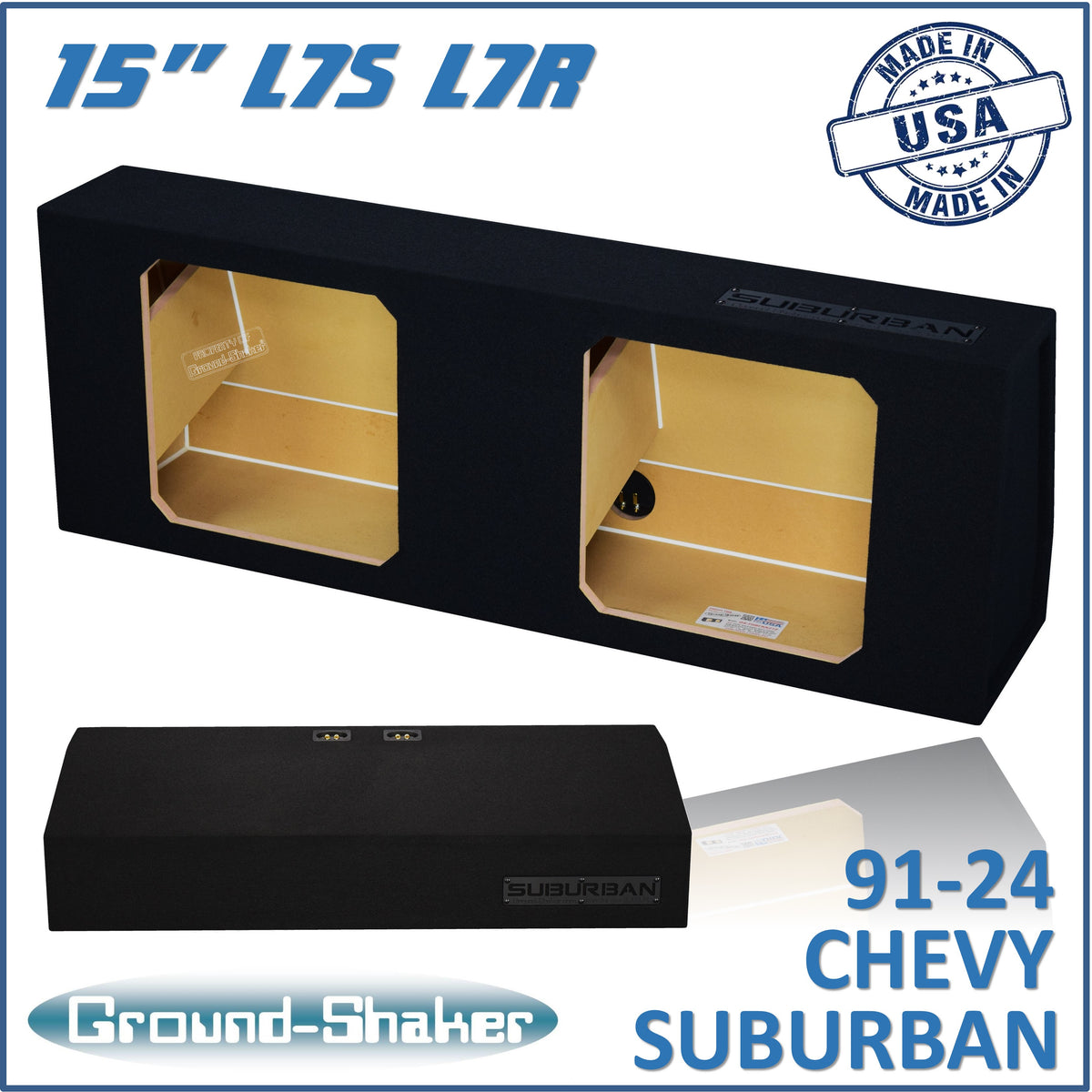 GS-SBBFKK215B subwoofer enclosure for Fits 91–24 Chevy Suburban