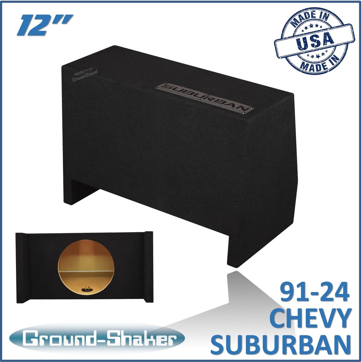 GS-SBDF112B subwoofer enclosure for Fits 91–24 Chevy Suburban