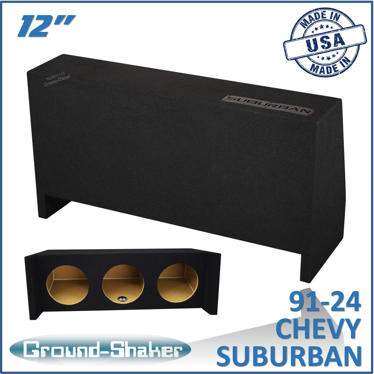 GS-SBDF312B subwoofer enclosure for Fits 91–24 Chevy Suburban