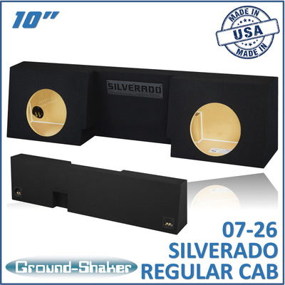 GS-STCC210B subwoofer enclosure for Fits 07–26 Chevy Silverado Regular Cab