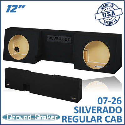GS-STCC212B subwoofer enclosure for Fits 07–26 Chevy Silverado Regular Cab