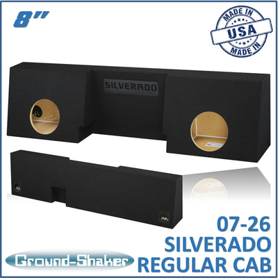 GS-STCC28B subwoofer enclosure for Fits 07–26 Chevy Silverado Regular Cab