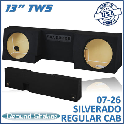 GS-STCCTW5213B subwoofer enclosure for Fits 07–26 Chevy Silverado Regular Cab