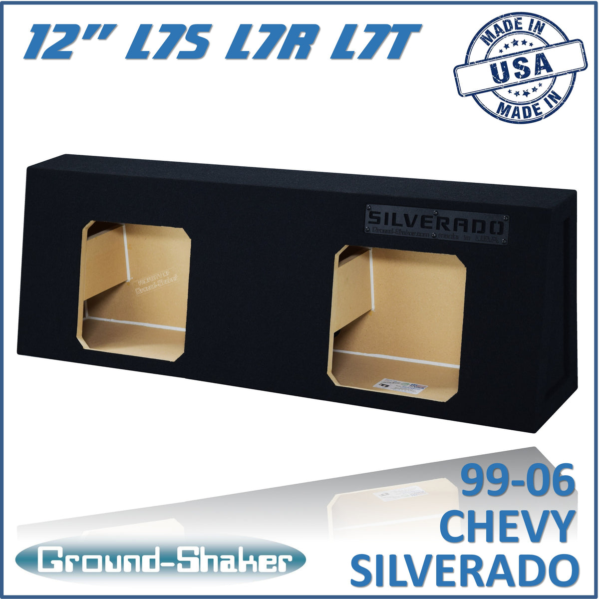 GS-STCHVKK212B subwoofer enclosure for Fits 99–06 Chevy Silverado Regular Cab