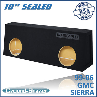 Ground Shaker GS-STGM210B subwoofer enclosure for Fits 99–06 GMC Sierra Regular Cab