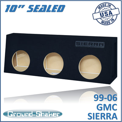 Ground Shaker GS-STGM310B subwoofer enclosure for Fits 99–06 GMC Sierra Regular Cab