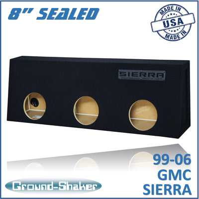 Ground Shaker GS-STGM38B subwoofer enclosure for Fits 99–06 GMC Sierra Regular Cab