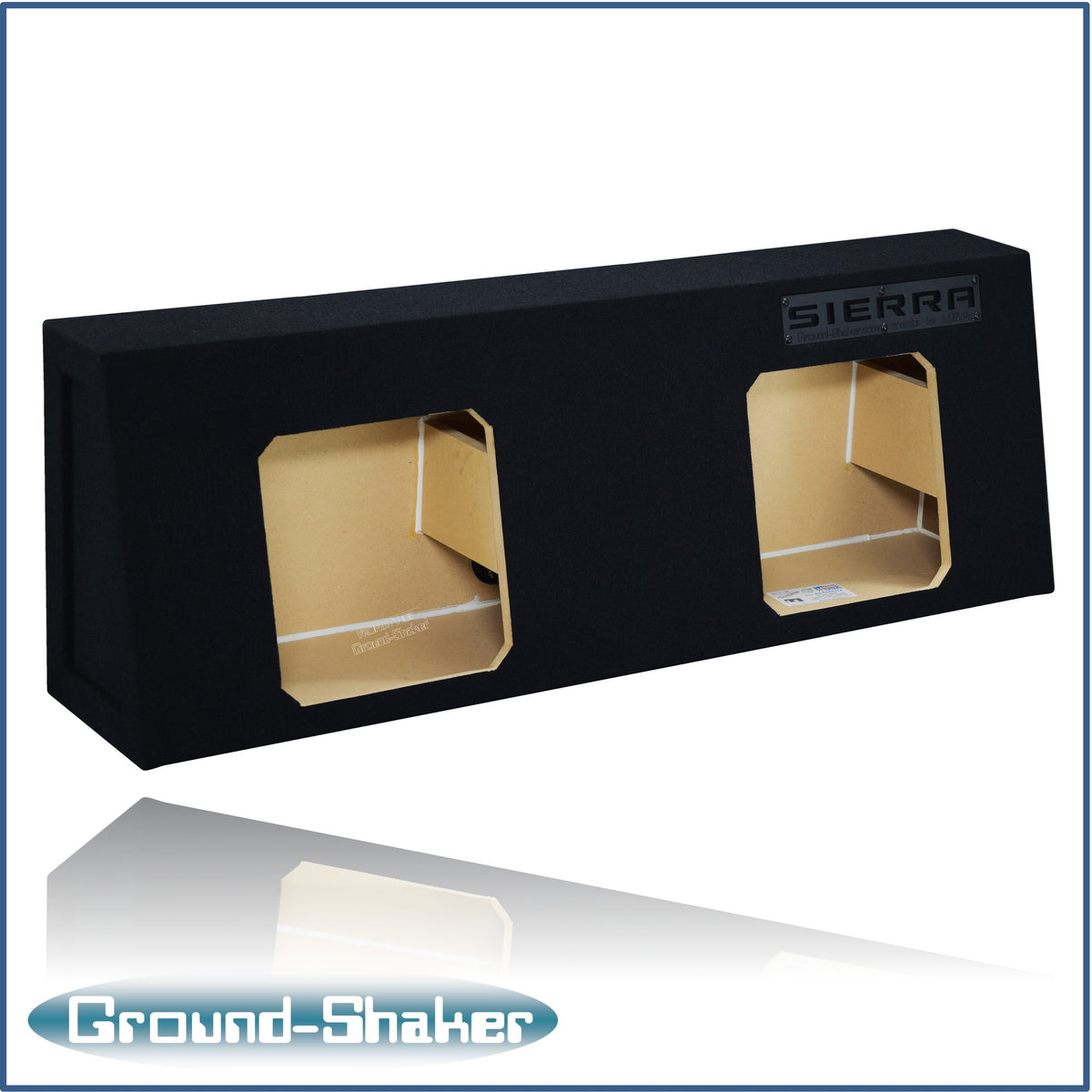 Ground Shaker GS-STGMKK212B subwoofer enclosure for Fits 99–06 GMC Sierra Regular Cab