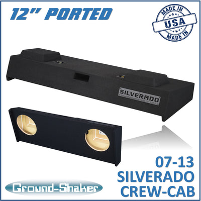 GS-TCHVP212B subwoofer enclosure for Fits 07–13 Chevy Silverado Crew Cab