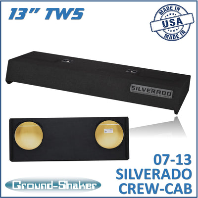 GS-TCHVTW5213B subwoofer enclosure for Fits 07–13 Chevy Silverado Crew Cab