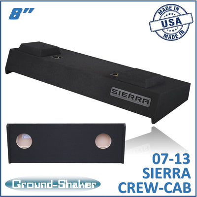 Ground Shaker GS-TGM28B subwoofer enclosure for Fits 07–13 GMC Sierra Crew Cab