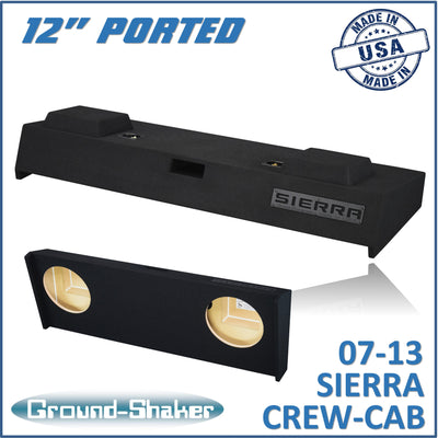 Ground Shaker GS-TGMP212B subwoofer enclosure for Fits 07–13 GMC Sierra Crew Cab