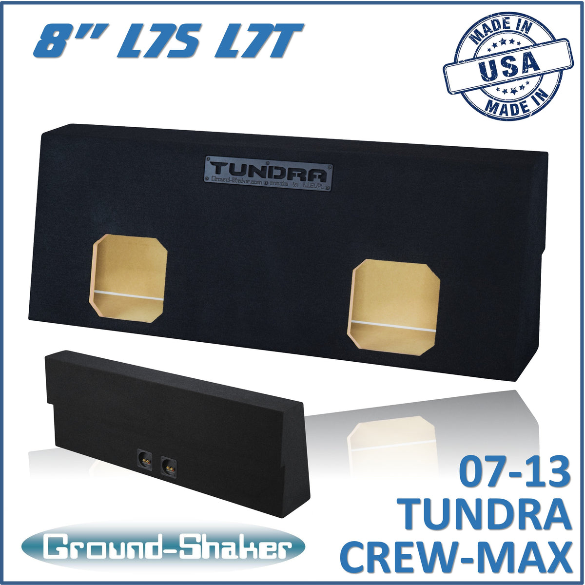 Ground Shaker GS-TOYCMKK28B subwoofer enclosure for Fits 07–13 Toyota Tundra CrewMax