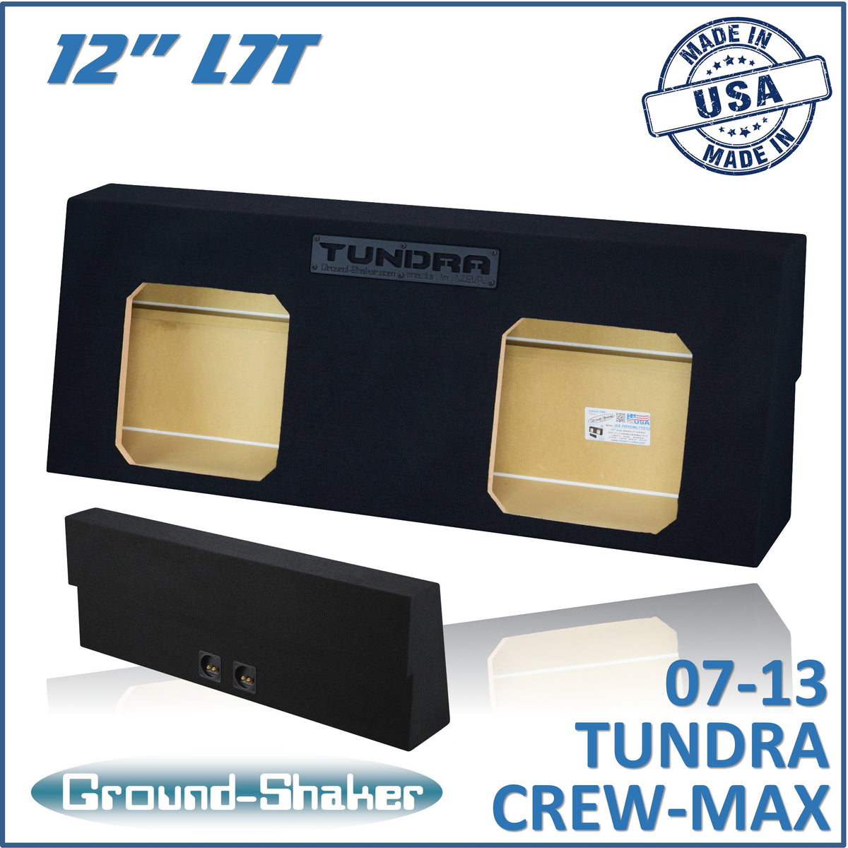 Ground Shaker GS-TOYCML7T212B subwoofer enclosure for Fits 07–13 Toyota Tundra CrewMax