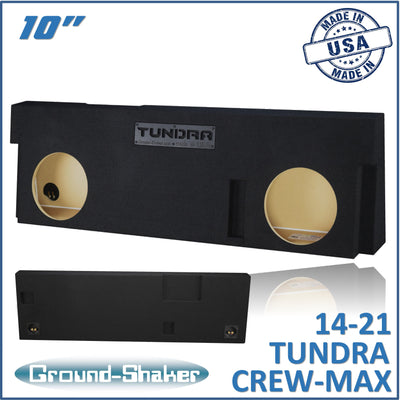 Ground Shaker GS-TOYCR210B subwoofer enclosure for Fits 14–21 Toyota Tundra CrewMax