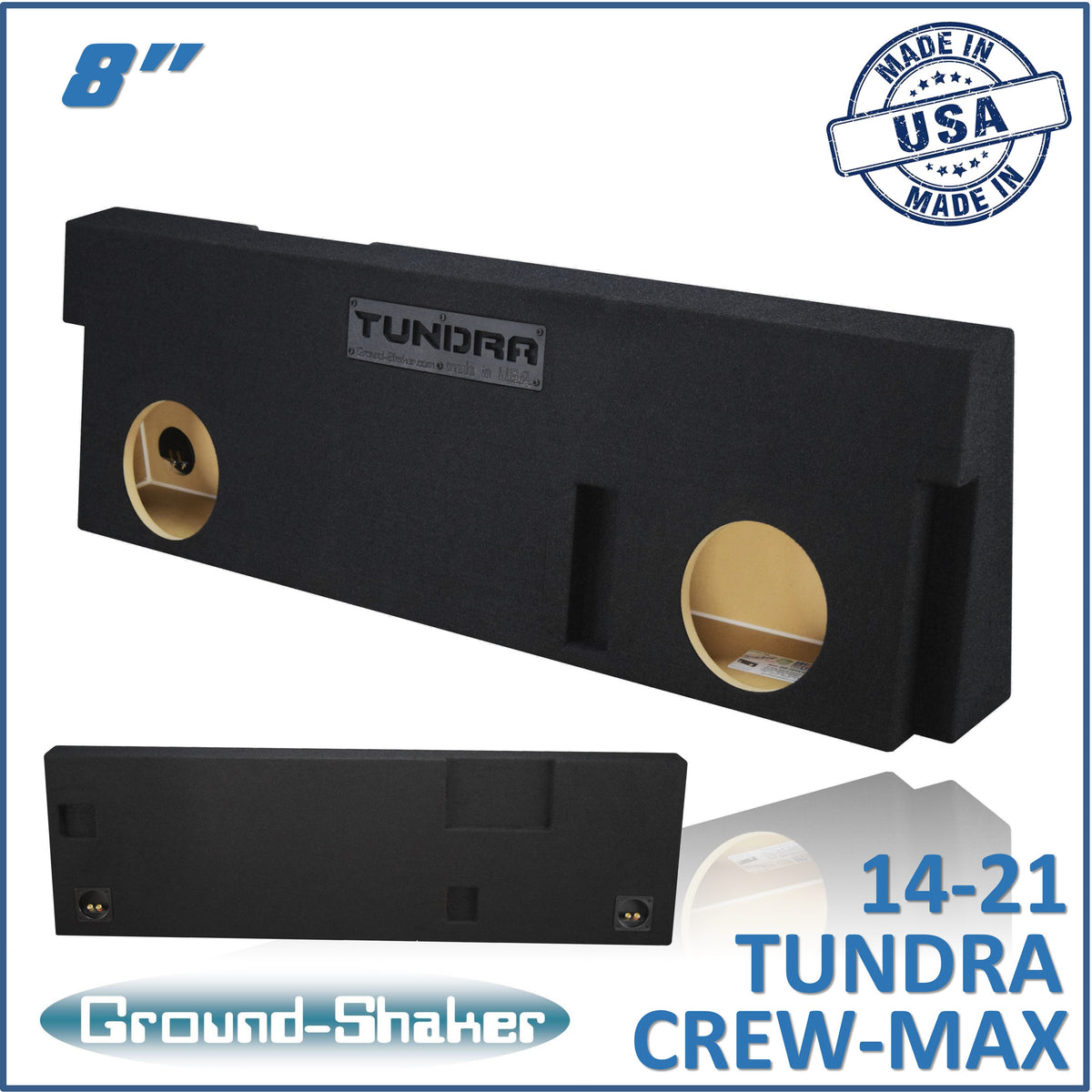 Ground Shaker GS-TOYCR28B subwoofer enclosure for Fits 14–21 Toyota Tundra CrewMax