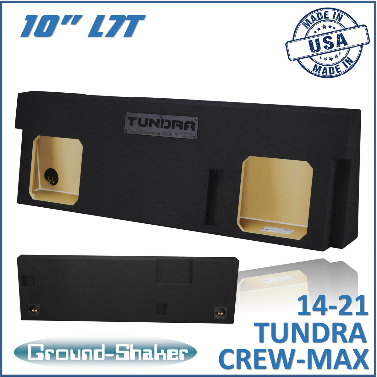 Ground Shaker GS-TOYCRL7T210B subwoofer enclosure for Fits 14–21 Toyota Tundra CrewMax