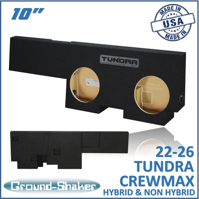 Ground Shaker GS-TOYMX210B subwoofer enclosure for Fits 22–26 Toyota Tundra CrewMax