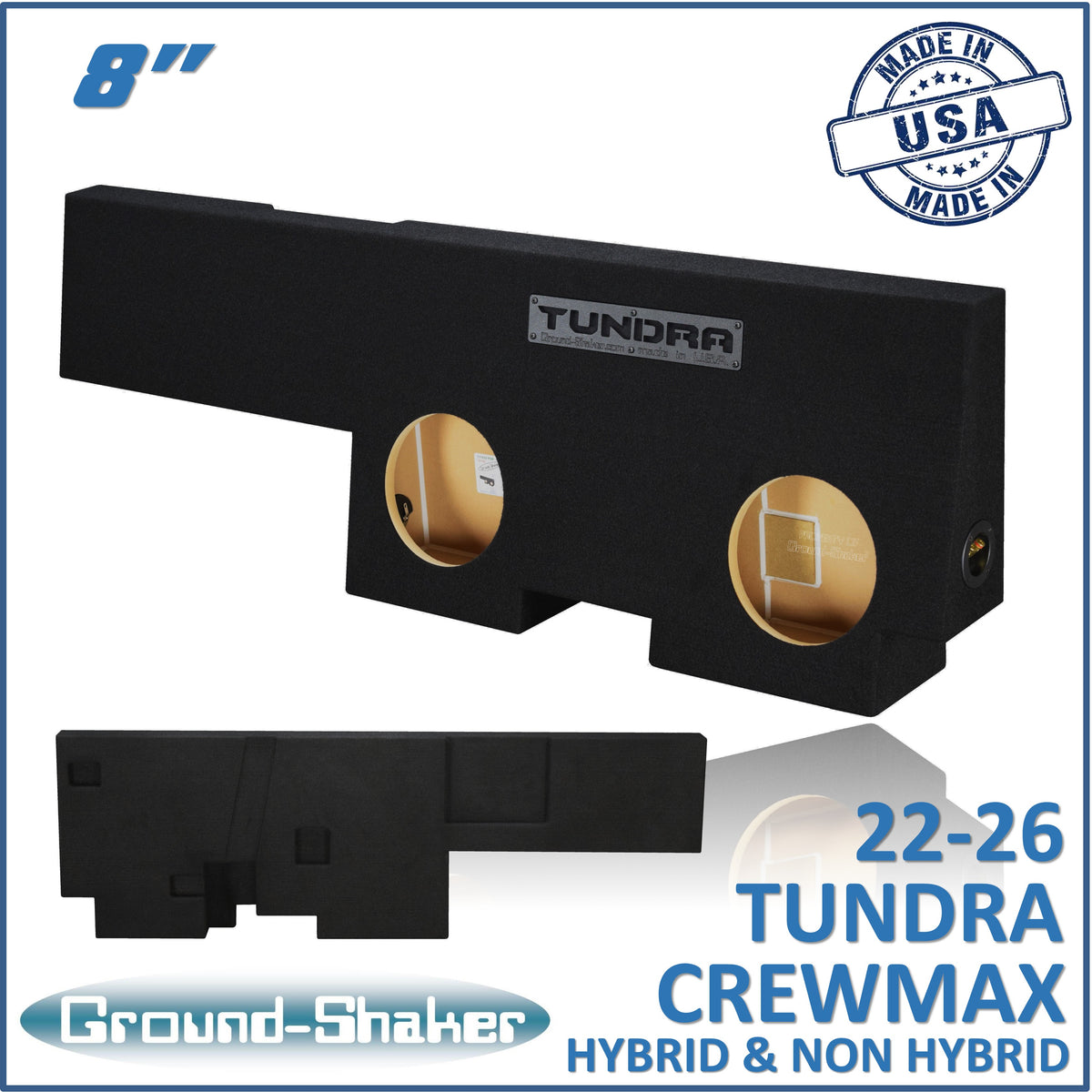 Ground Shaker GS-TOYMX28B subwoofer enclosure for Fits 22–26 Toyota Tundra CrewMax