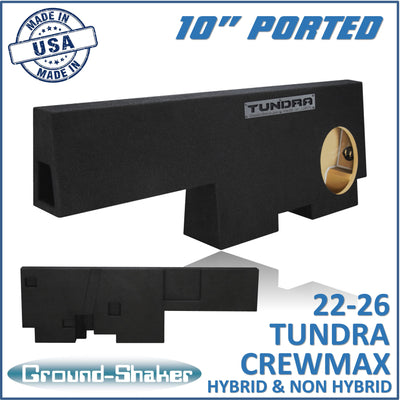 Ground Shaker GS-TOYMXP110B subwoofer enclosure for Fits 22–26 Toyota Tundra CrewMax