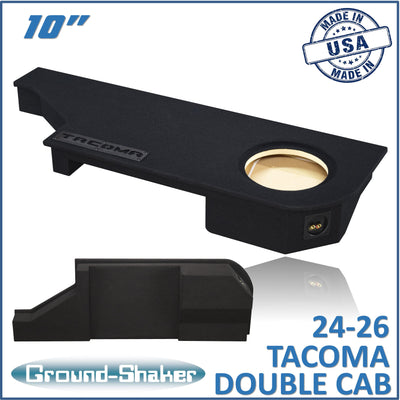 Ground Shaker GS-TOYTC110B subwoofer enclosure for Fits 24–26 Toyota Tacoma Double Cab