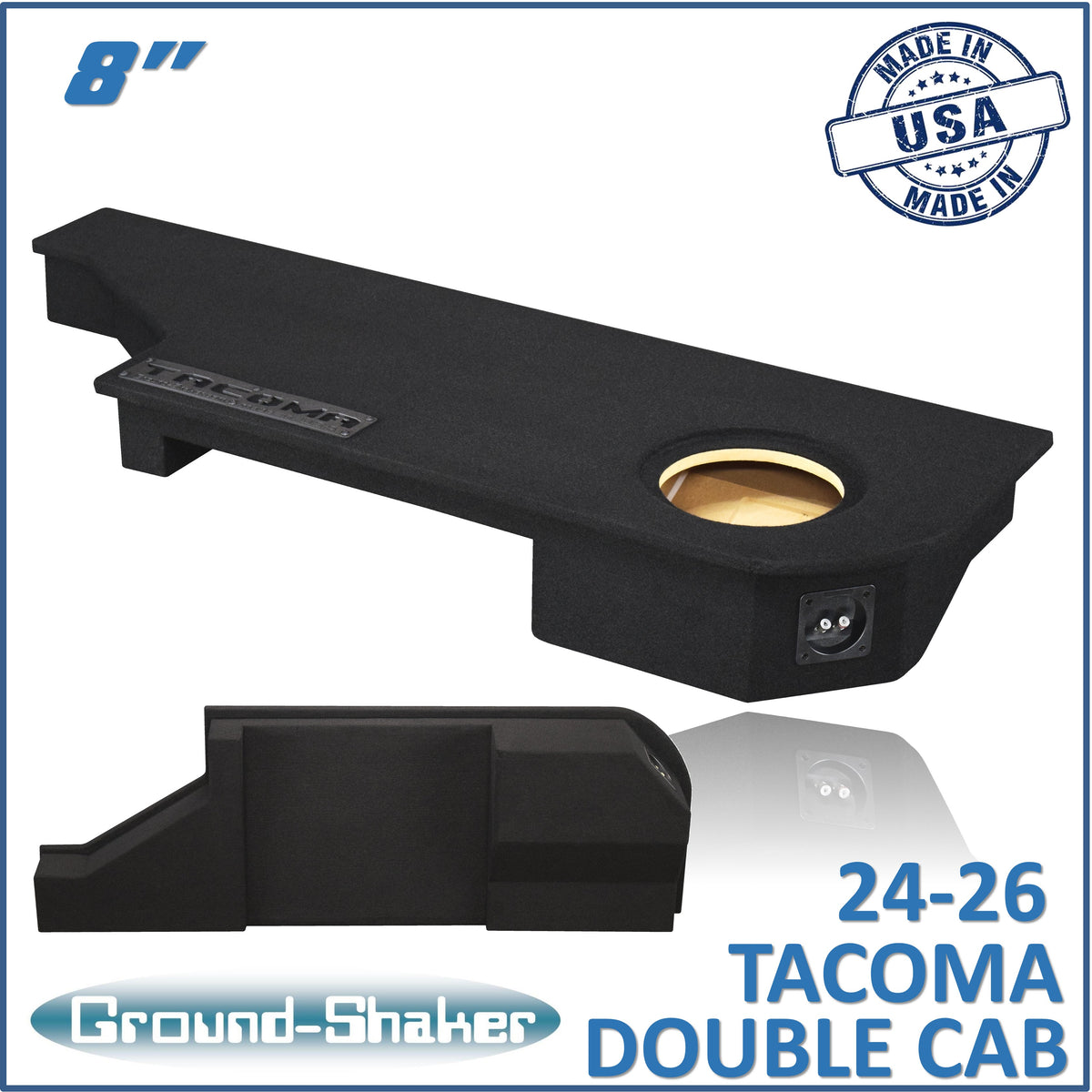 Ground Shaker GS-TOYTC18B subwoofer enclosure for Fits 24–26 Toyota Tacoma Double Cab