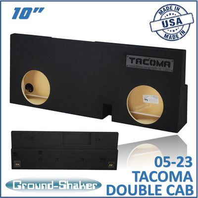 Ground Shaker GS-TOYTX210B subwoofer enclosure for Fits 05–23 Toyota Tacoma Double Cab