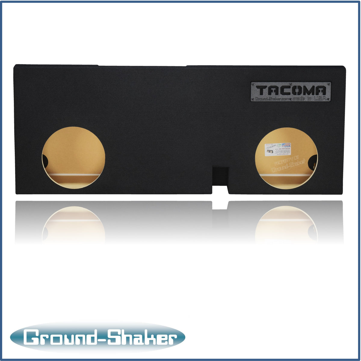 Ground Shaker GS-TOYTX210B subwoofer enclosure for Fits 05–23 Toyota Tacoma Double Cab