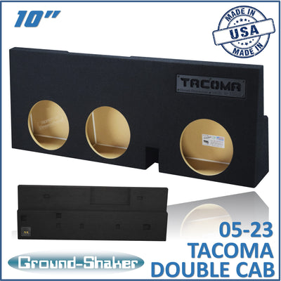 Ground Shaker GS-TOYTX310B subwoofer enclosure for Fits 05–23 Toyota Tacoma Double Cab