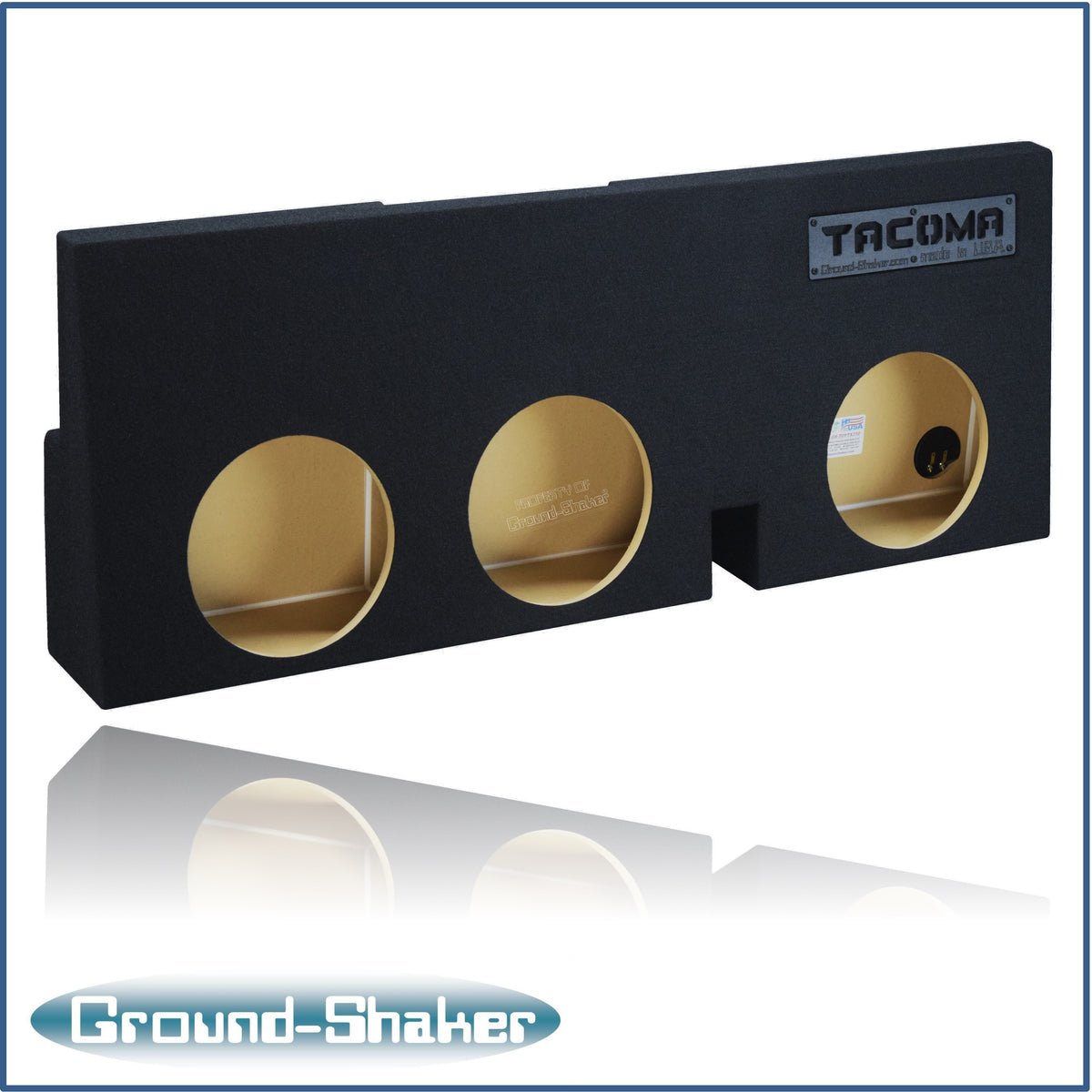 Ground Shaker GS-TOYTX310B subwoofer enclosure for Fits 05–23 Toyota Tacoma Double Cab