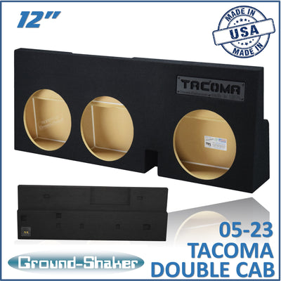 Ground Shaker GS-TOYTX312B subwoofer enclosure for Fits 05–23 Toyota Tacoma Double Cab