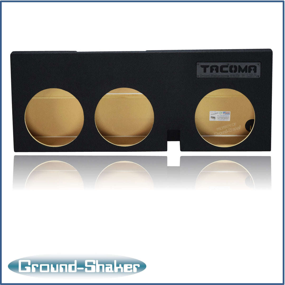 Ground Shaker GS-TOYTX312B subwoofer enclosure for Fits 05–23 Toyota Tacoma Double Cab