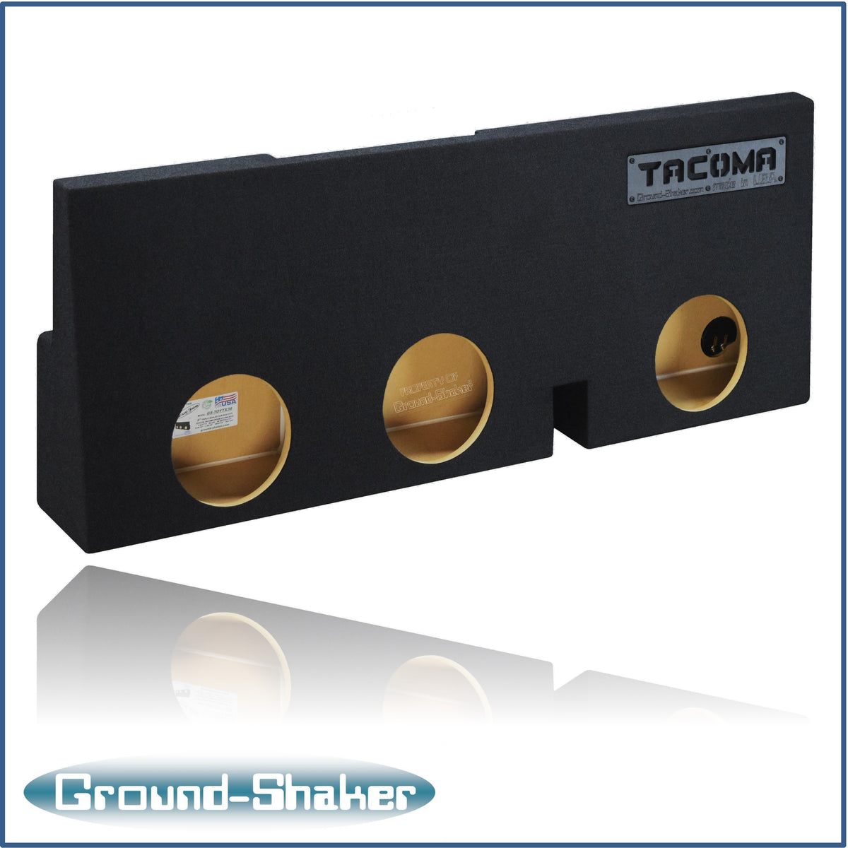 Ground Shaker GS-TOYTX38B subwoofer enclosure for Fits 05–23 Toyota Tacoma Double Cab