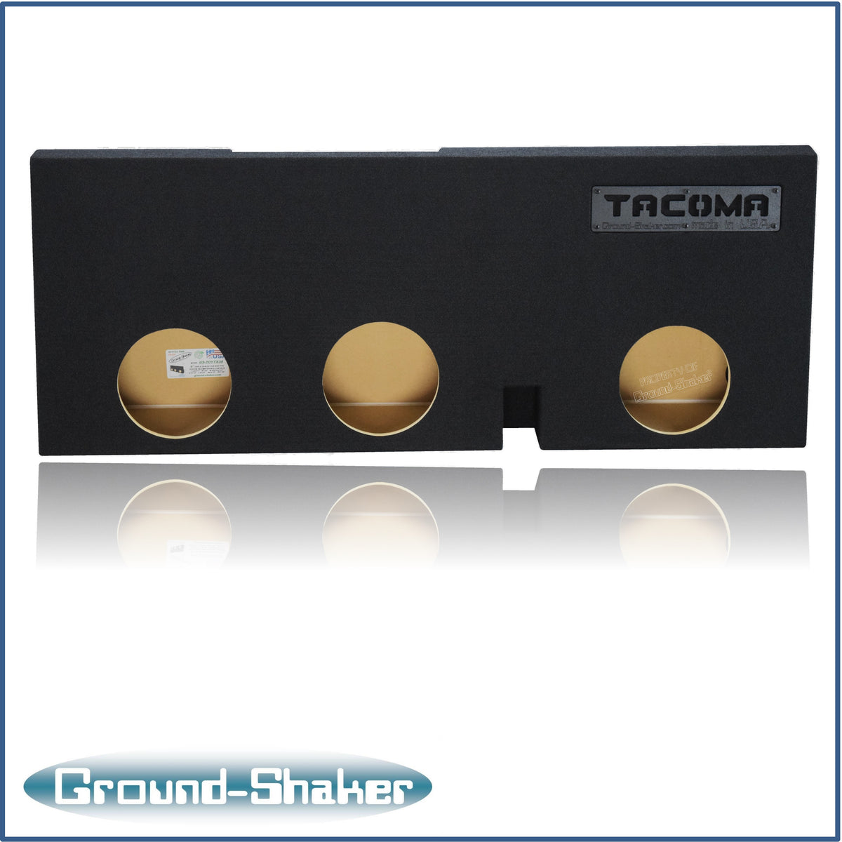 Ground Shaker GS-TOYTX38B subwoofer enclosure for Fits 05–23 Toyota Tacoma Double Cab