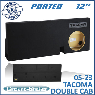 Ground Shaker GS-TOYTXP112B subwoofer enclosure for Fits 05–23 Toyota Tacoma Double Cab