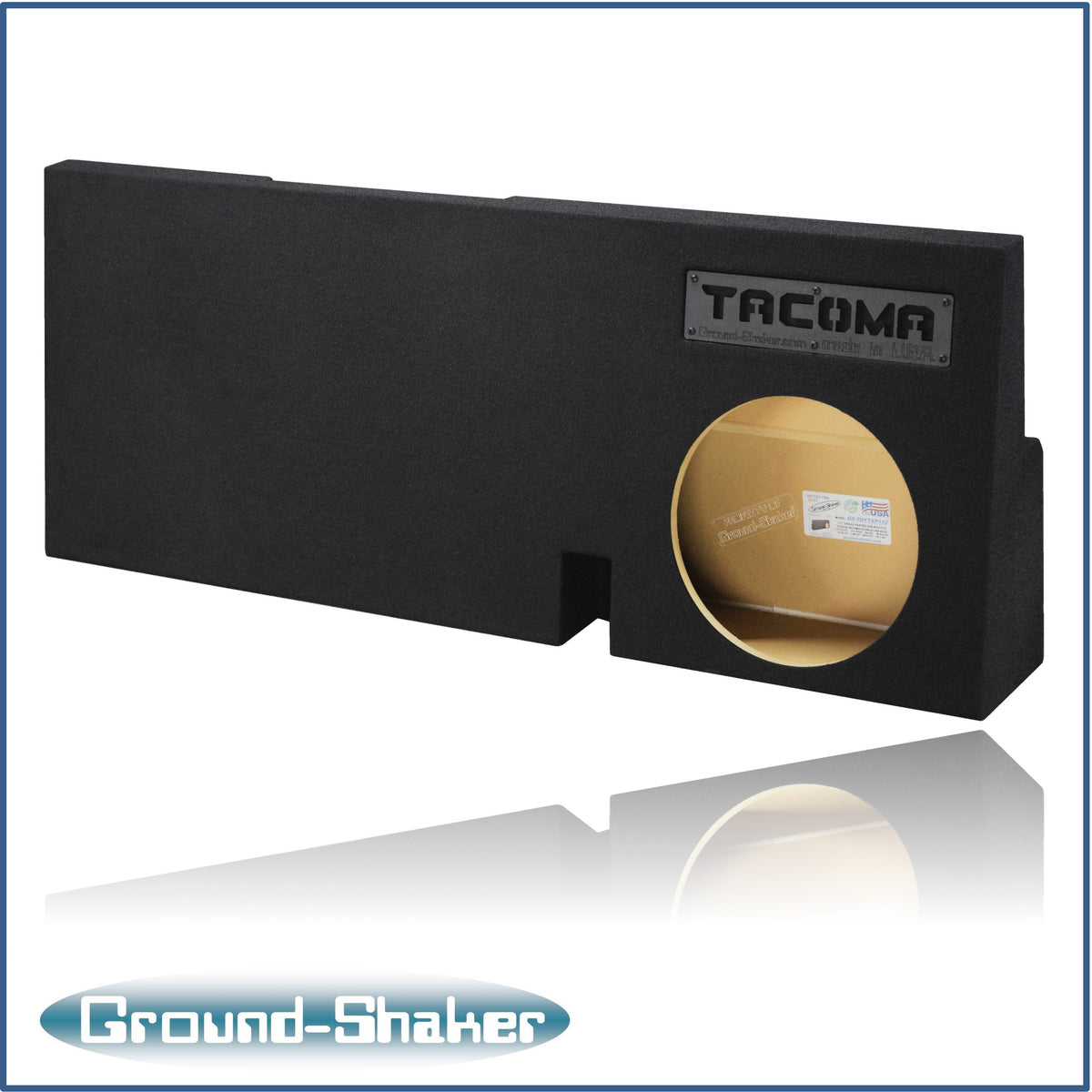 Ground Shaker GS-TOYTXP112B subwoofer enclosure for Fits 05–23 Toyota Tacoma Double Cab